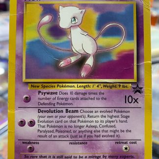 1999 Pokemon Mew Black Star Promo Pokemon League 8 Heavily Played