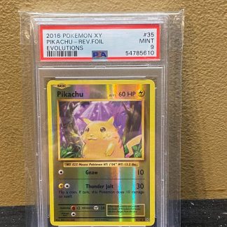 2016 Pokemon Pikachu XY Evolutions Reverse Foil #35 PSA 9 Mint