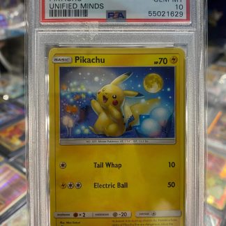 2019 Pokemon Pikachu Sun & Moon Unified Minds #56 PSA 10 Gem Mint