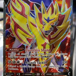 2020 Pokemon Zamazenta V Brilliant Stars Full Art 196 of 202 Holo Mint