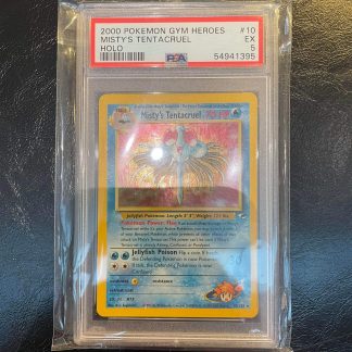 2000 Pokemon Misty's Tentacruel Gym Heroes Holo #10 PSA 5 EX