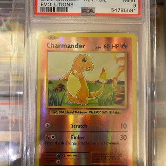 2016 Pokemon Charmander XY Evolutions Reverse Foil #9 PSA 9 Mint