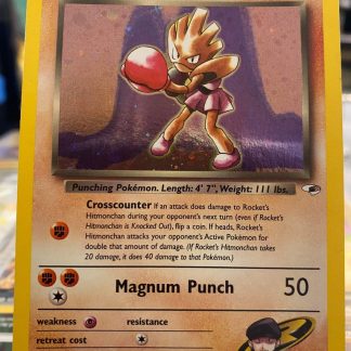 1999 Pokemon Rocket's Hitmonchan Gym Heroes 11 of 132 Holo Lightly Played
