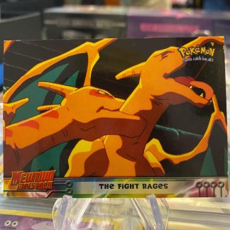 1999 Pokemon Charizard The Fight Rages Mewtwo Strikes Back Topps #35 Lightly Played