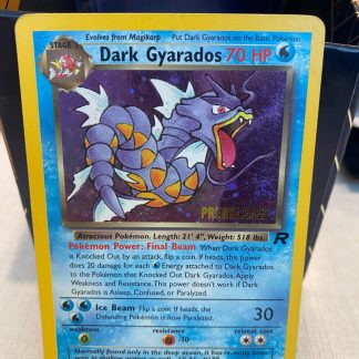 1999 Pokemon Dark Gyrados Prerelease Team Rocket 8 of 82 Holo Moderately Played