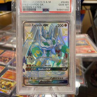 2019 Pokemon Sun & Moon F/A Zygrade GX Hidden Fates #SV65 PSA 10 Gem Mint