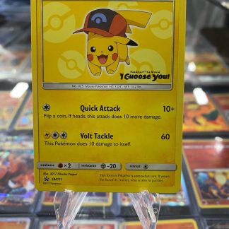 2017 Pokemon Ash’s Pikachu Black Star Promo Movie I Choose You SM111 Mint