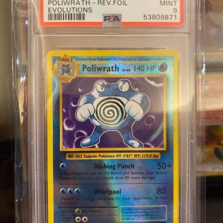 2016 Pokemon Poliwrath XY Evolutions Reverse Foil #25 PSA 9 Mint