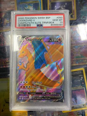 2020 Pokemon Charizard V SWSH Black Star Promo Champion Path Elite Trainer Box #050 PSA 10 Gem Mint - Image 6