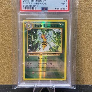 2019 Pokemon Beedrill XY Evolutions Reverse Foil #7 PSA 9 Mint