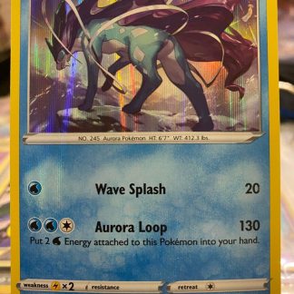 2020 Pokemon Suicune Darkness Ablaze 037 of 189 Holo Lightly Played