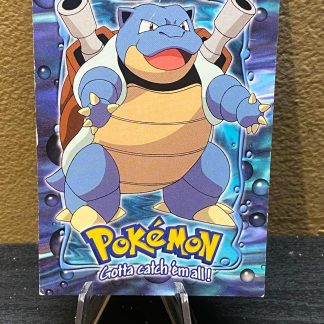1999 Pokemon Topps Spectra Chrome Blastoise #09 Heavily Played