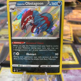 2021 Pokemon Galarian Obstagoon Shining Fates SV080 of SV122 Holo Mint