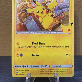 2021 Pokemon Pikachu 25th Anniversary Celebrations 25 of 25 Holo Near Mint