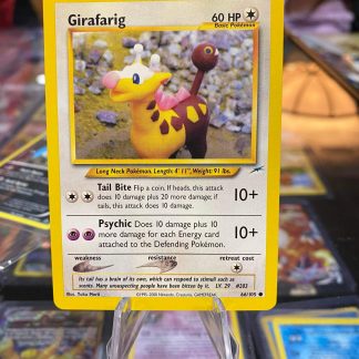 1999 Pokemon Girafarig Neo Destiny 66 of 105 Lightly Played