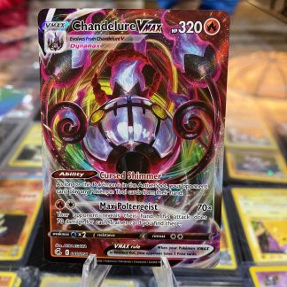 2021 Pokemon Chandelure VMax Fusion Strike Full Art 040 of 264 Holo Mint