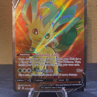 2021 Pokemon Lefeon V Evolving Skies Full Art 166 of 203 Holo Mint