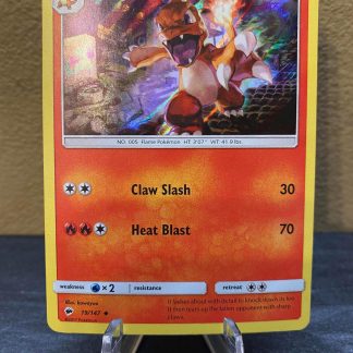 2017 Pokemon Charmeleon Burning Shadows 19 of 147 Holo Moderately Played