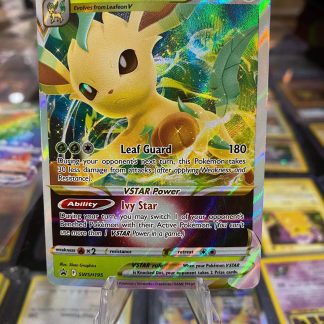 2022 Pokemon Lefeaon VStar Black Star Promo Full Art SWSH195 Holo Mint