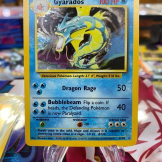 1999 Pokemon Gyarados Base Set 6 of 102 Holo Lightly Played