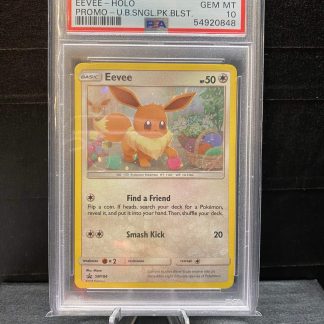 2019 Pokemon Eevee Sun & Moon Black Star Promo #SM184 Holo PSA 10 Gem Mint