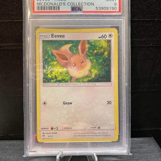 2019 Pokemon Eevee McDonald's Collection #12 Holo PSA 9 Mint