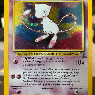 2000 Pokemon Black Star Pokemon League Mew 9 Holo Lightly Played