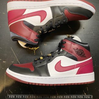 2020 Nike Air Jordan I Mid SE Black Dark Beetroot Women