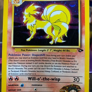 2000 Pokemon Gym Challenge Brocks Ninetales 3 Of 132 Near Mint