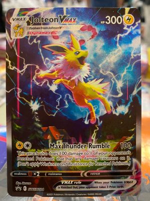 2021 Pokemon Jolteon Vmax Sword & Shield Black Star Promo Full Art SWSH184 Holo Mint - Image 3
