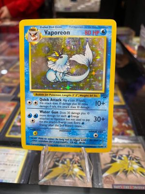1999 Pokemon Vaporeon Jungle Set Holo 12 of 64 Moderately Played