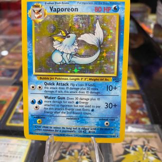 1999 Pokemon Vaporeon Jungle Set Holo 12 of 64 Moderately Played