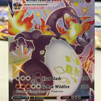 2021 Pokemon Charizard Vmax Shining Fates Full Art SV107 of SV122 Shiny Holo Mint