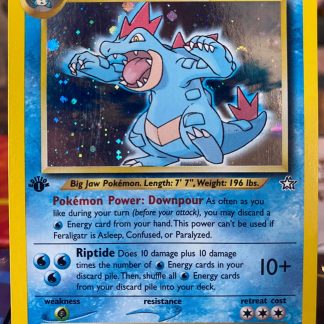 2000 Pokemon Feraligatr 1st Edition Neo Genesis 5 of 111 Holo Lightly Played