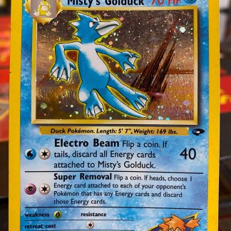 2000 Pokemon Misty's Golduck Gym Challenge Unlimited 12 of 132 Holo Heavily Played