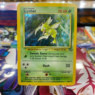 1999 Pokemon Scyther Jungle 10 of 64 Holo Mint