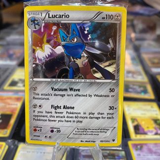 2016 Pokemon Lucario XY Fates Collide 63 of 124 Holo Mint Sealed