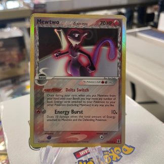 2005 Pokemon Mewtwo EX Delta Species 12 of 113 Stamped Holo Lightly Played