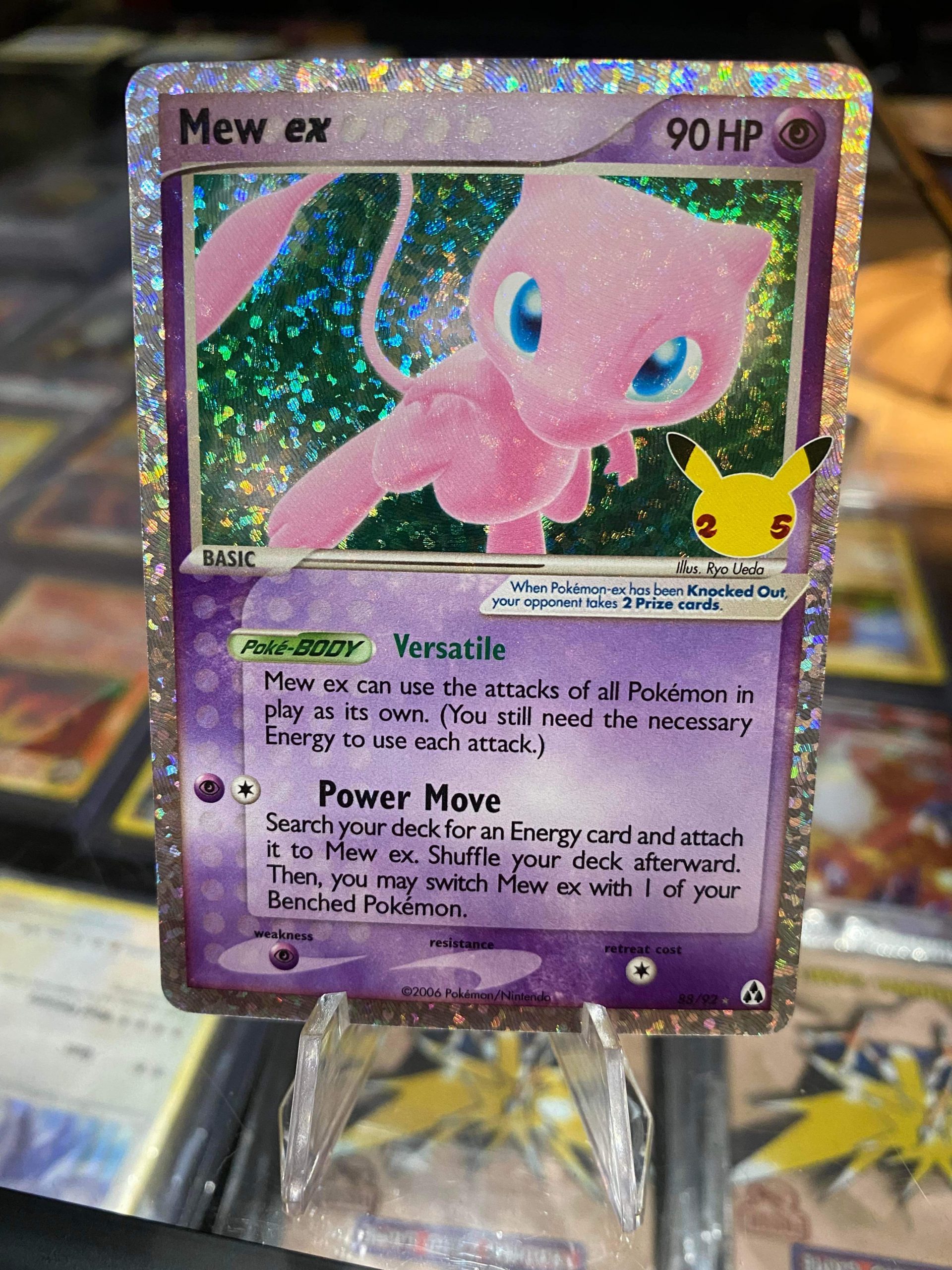 2021 Pokemon Mew EX 25th Anniversary Celebrations Classic Collection 88 ...