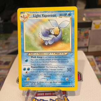 1999 Pokemon Light Vaporeon Neo Destiny 52 of 105 Heavily Played