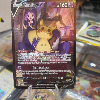 2022 Pokemon Mimikyu V Sword & Shield Brilliant Stars Full Art TG16 of TG20 Holo Mint