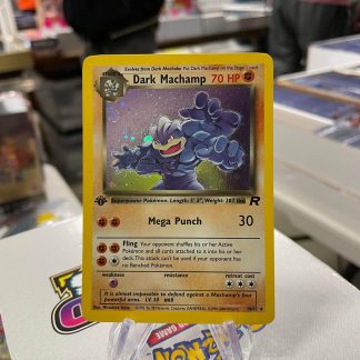 1999 Pokemon Dark Machamp 1st Edition Team Rocket 10 of 82 Holo Near Mint
