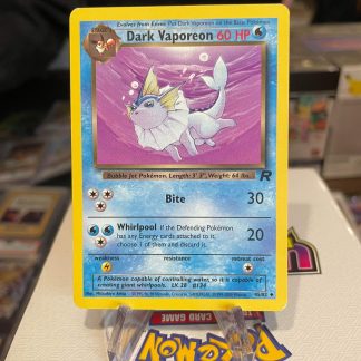 1995 Pokemon Dark Vaporeon Team Rocket 45 of 82 Lightly Played