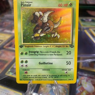 1999 Pokemon Pinsir Jungle Set First Edition 9 of 64 Holo Heavily Played