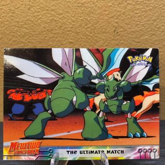 1999 Pokemon Topps The Ultimate Match #34 Mewtwo Strikes Back Lightly Played