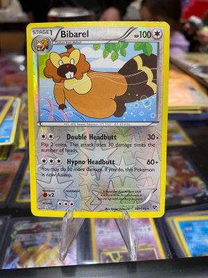 2014 Pokemon Bibarel X and Y 107 of 146 Reverse Holo Lightly Played