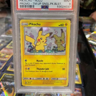 2019 Pokemon Pikachu SM Black Star Promo Team Up SM162 PSA 9 Mint