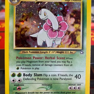 2000 Pokemon Meganium Neo Genesis 10 of 111 Holo Moderately Played