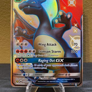 2019 Pokemon Charizard GX Hidden Fates Full Art SV49 of SV94 Shiny Holo Mint