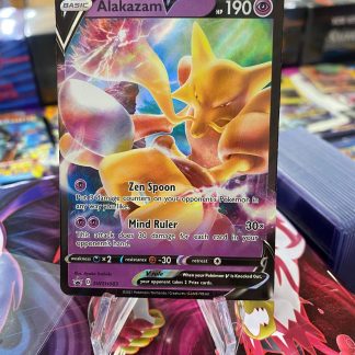 2021 Pokemon Alakazam V Black Star Promo Full Art SWSH083 Mint